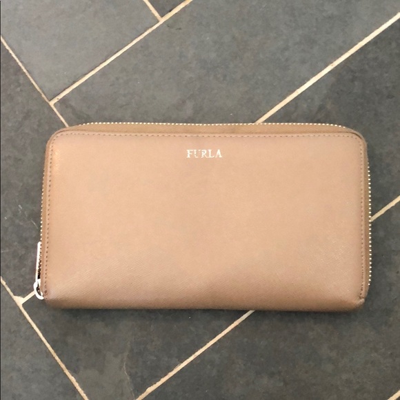 Furla Handbags - Furla Classic Full Zip Saffiano Leather Wallet DG